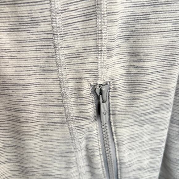 Lululemon Define Jacket 10 M Space Dye Camo White Silver Spoon Zip Running - Picture 6 of 8